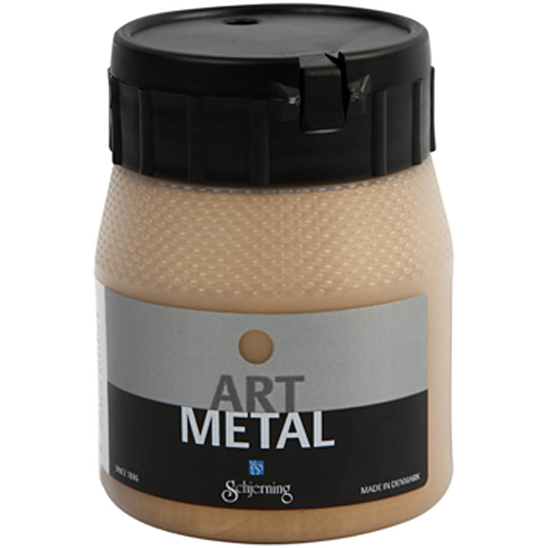 Art Metal färg, mellanguld, 250 ml/ 1 flaska MellanGull, 250 ml