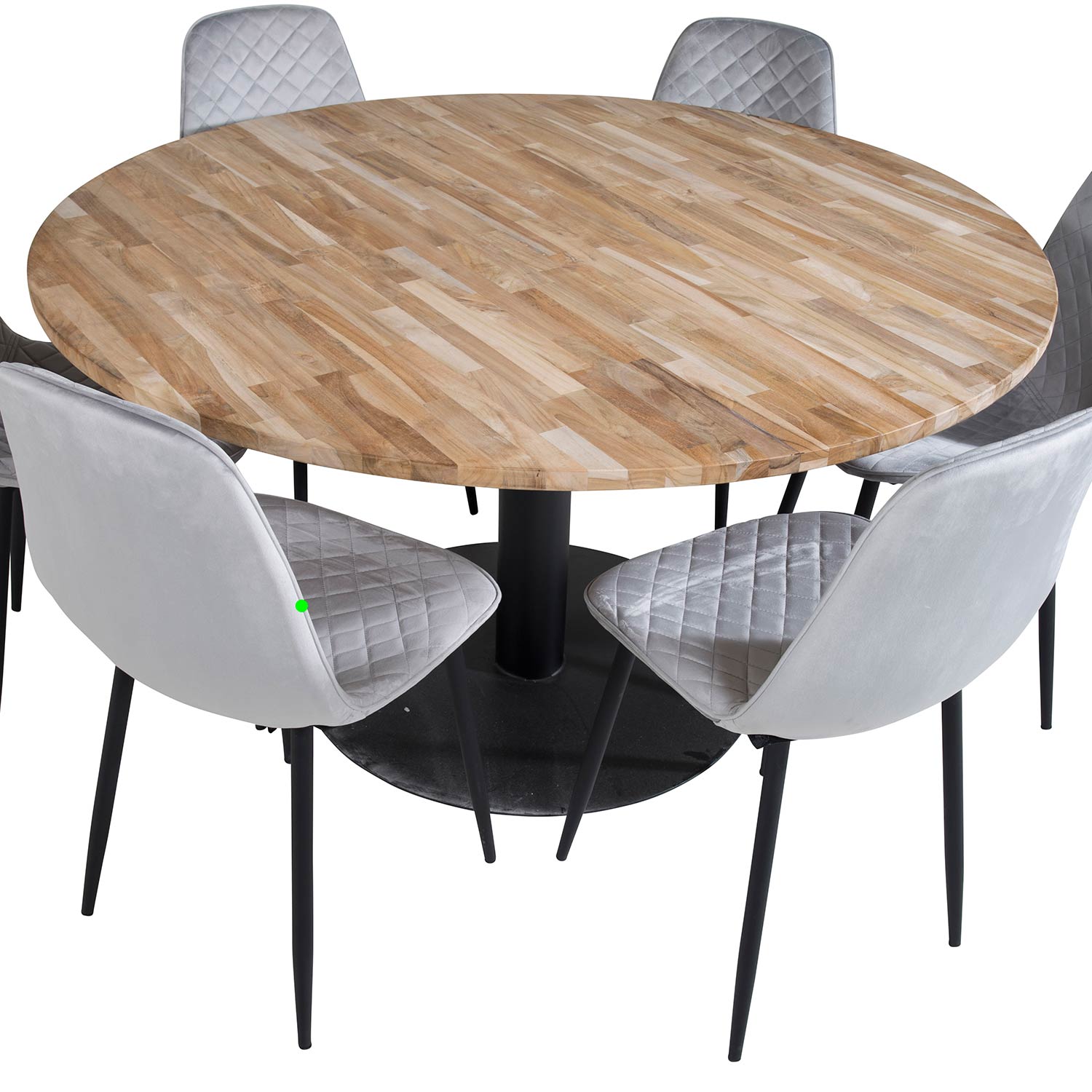 Spisegruppe Venture Home Cirebon Ø140 cm med 6 Polar Stoler