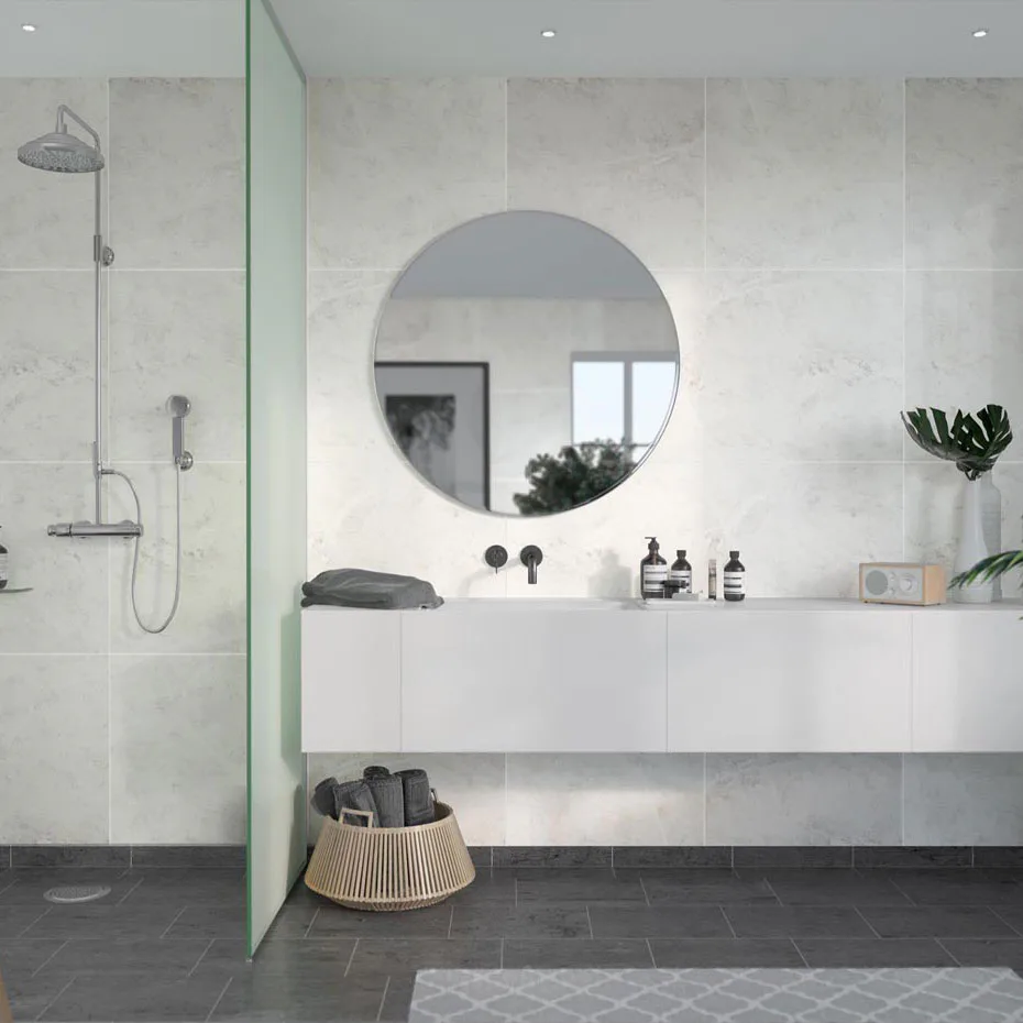 Baderomspanel Fibo 2273-6060 S White Marble