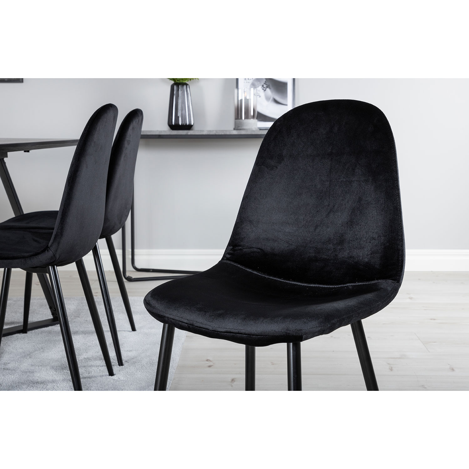 Spisegruppe Venture Home Marina med 6 Polar Velvet Stoler