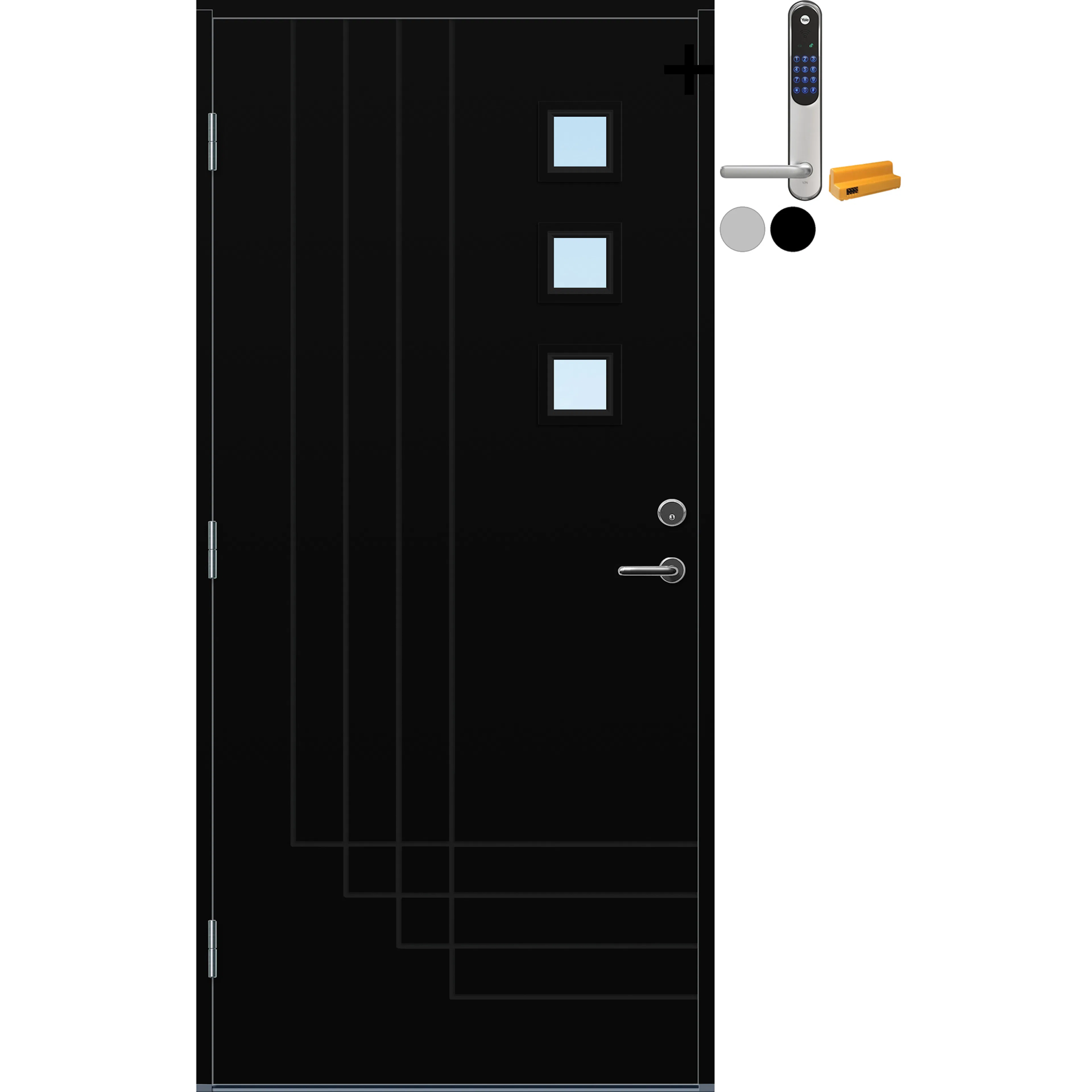Ytterdør Bygg1 Harstad med Yale Doorman Classic Home