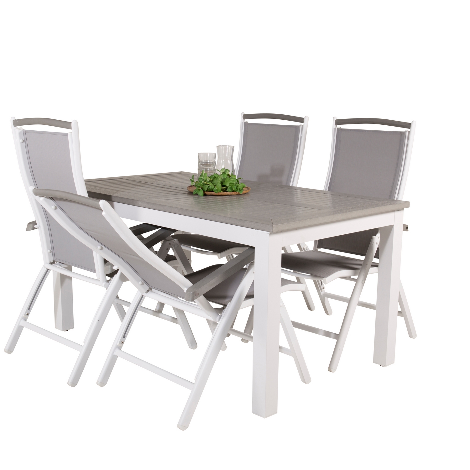 Spisegruppe Venture Home Aleyna 152/210 med 4 Stoler