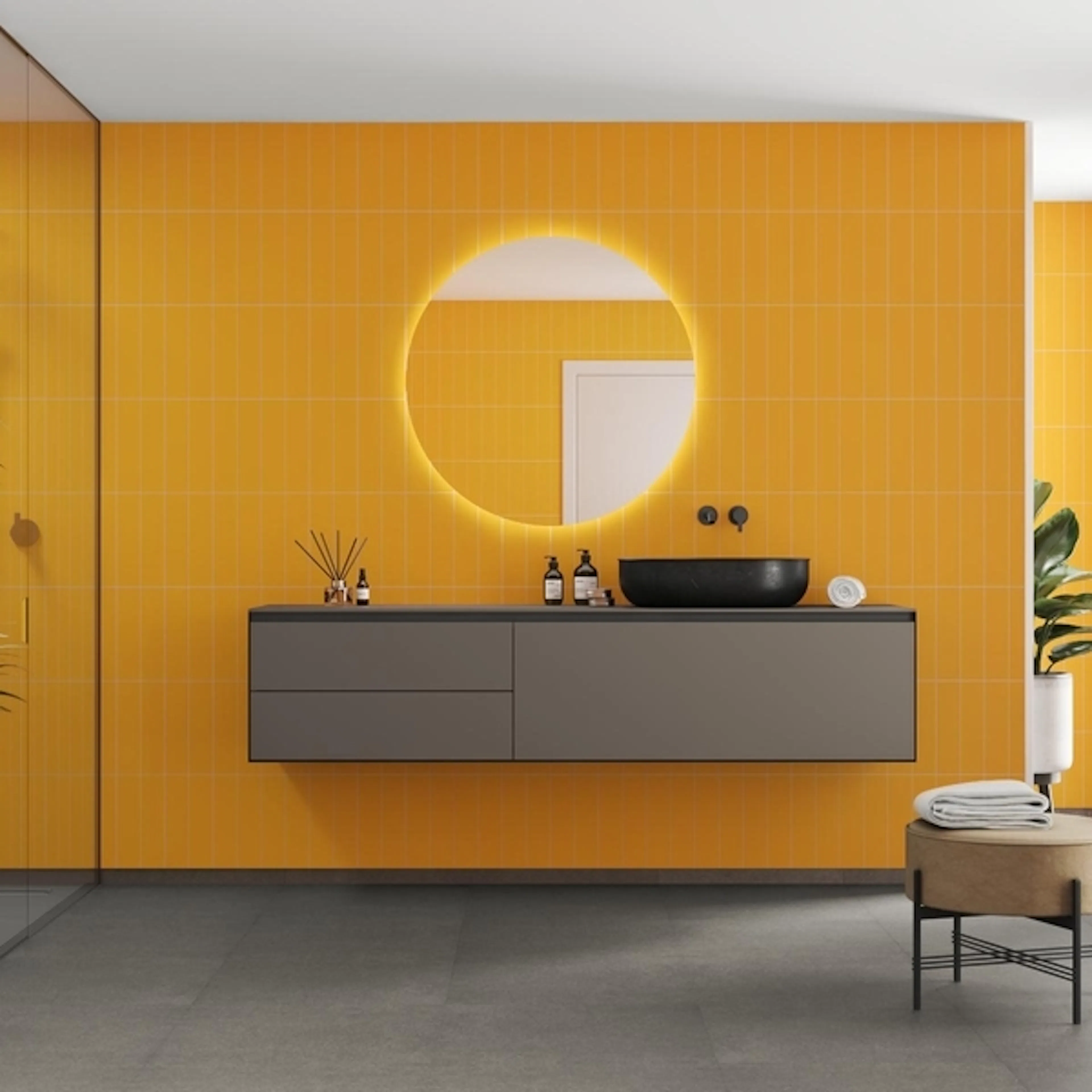 Baderomspanel Fibo 2167-M0830 Deep Yellow