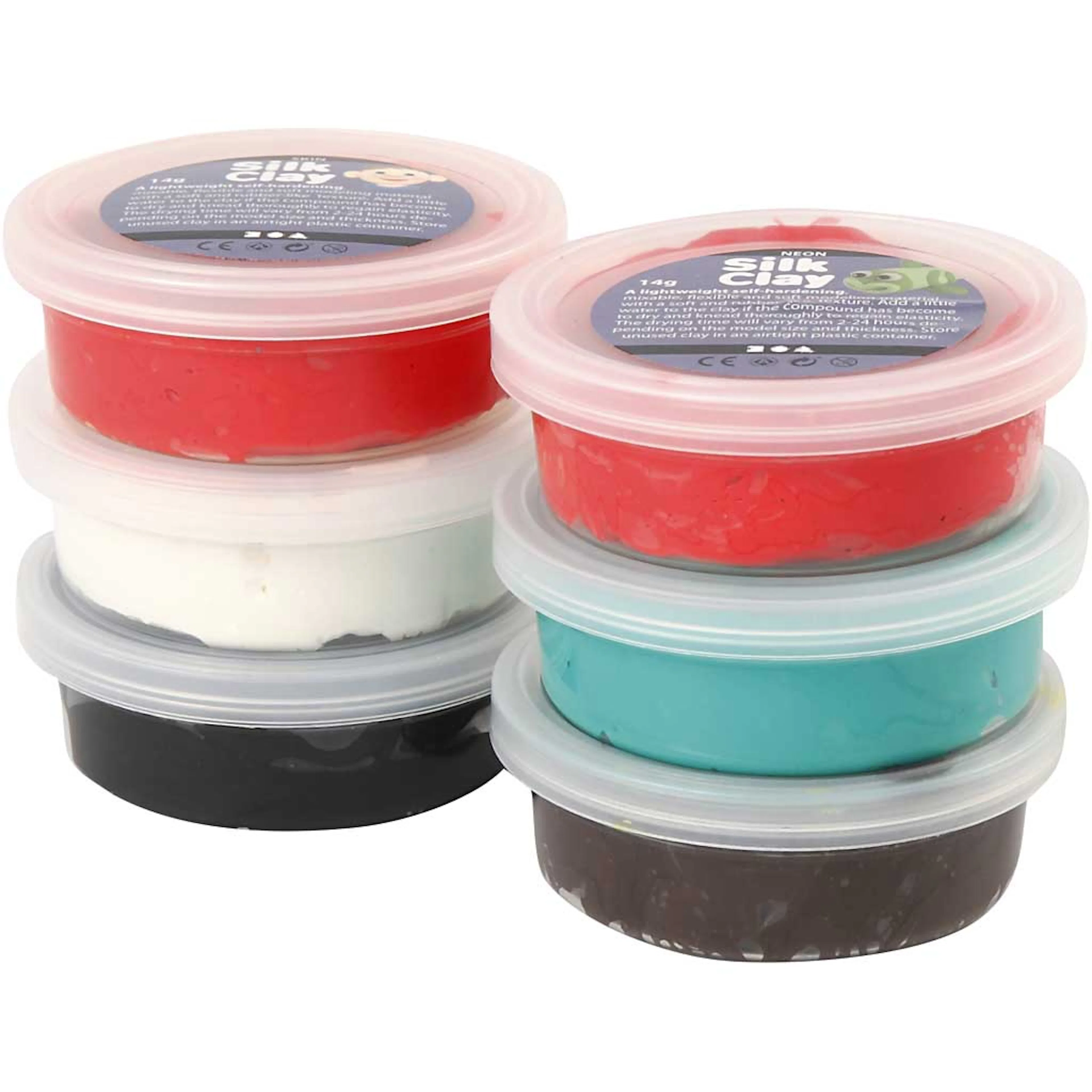Silk Clay Creativ Company Ass Farger 6x14 g/1 Pk