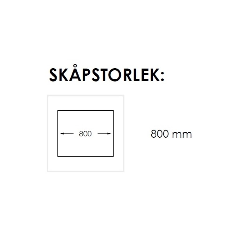 Kjøkkenvask Nordic Tech Edge 80 K X Nikkel