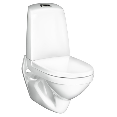 V&auml;ggh&auml;ngd Toalettstol Gustavsberg Nautic 1522 Hygienic Flush