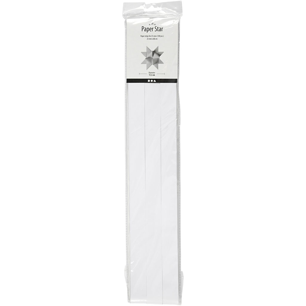 Stjernestrimler Creativ Company LxDxB 73x11,5x2,5 cm 100 Strimler/1 Pk