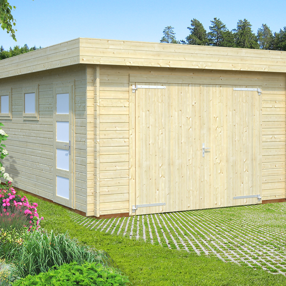 Garasje Palmako Rasmus 19 m2 med Dobbel Treport