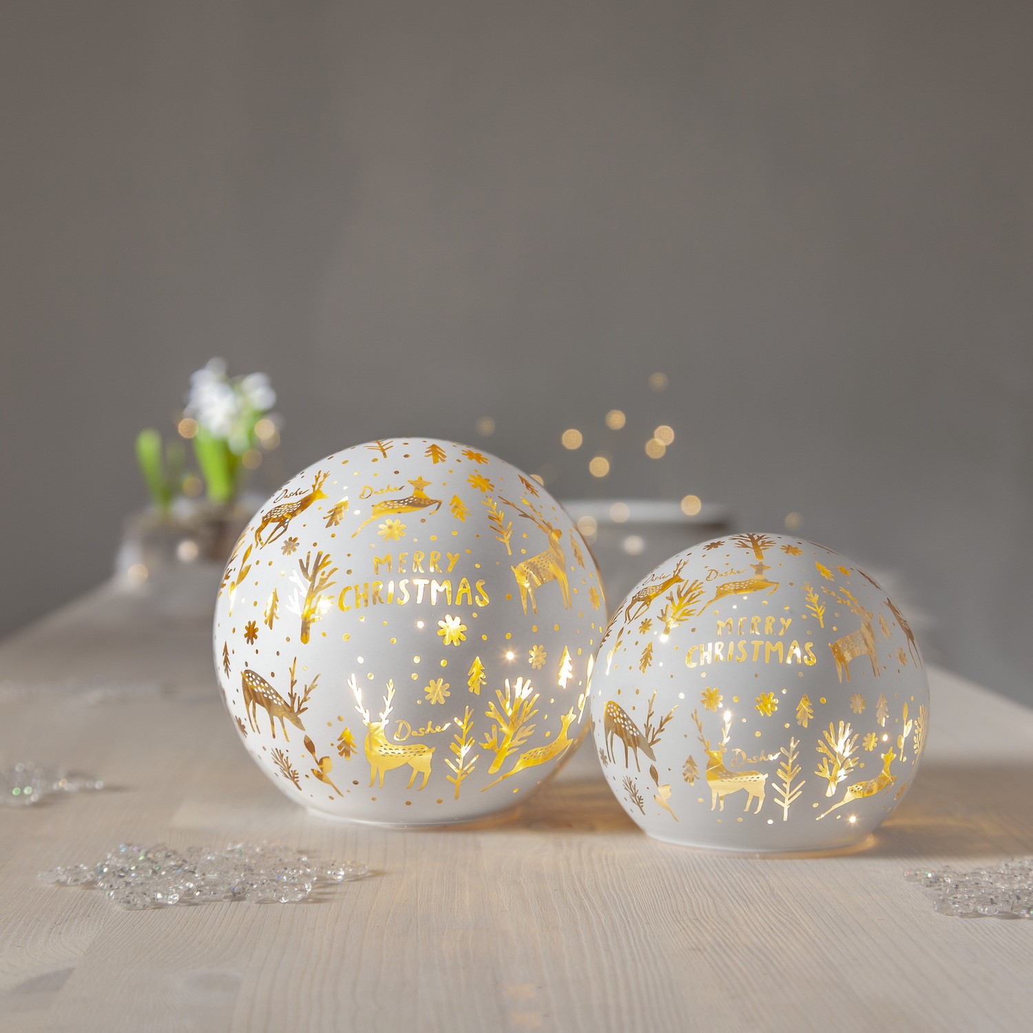 Glassdekorasjon Star Trading MerryX-mas