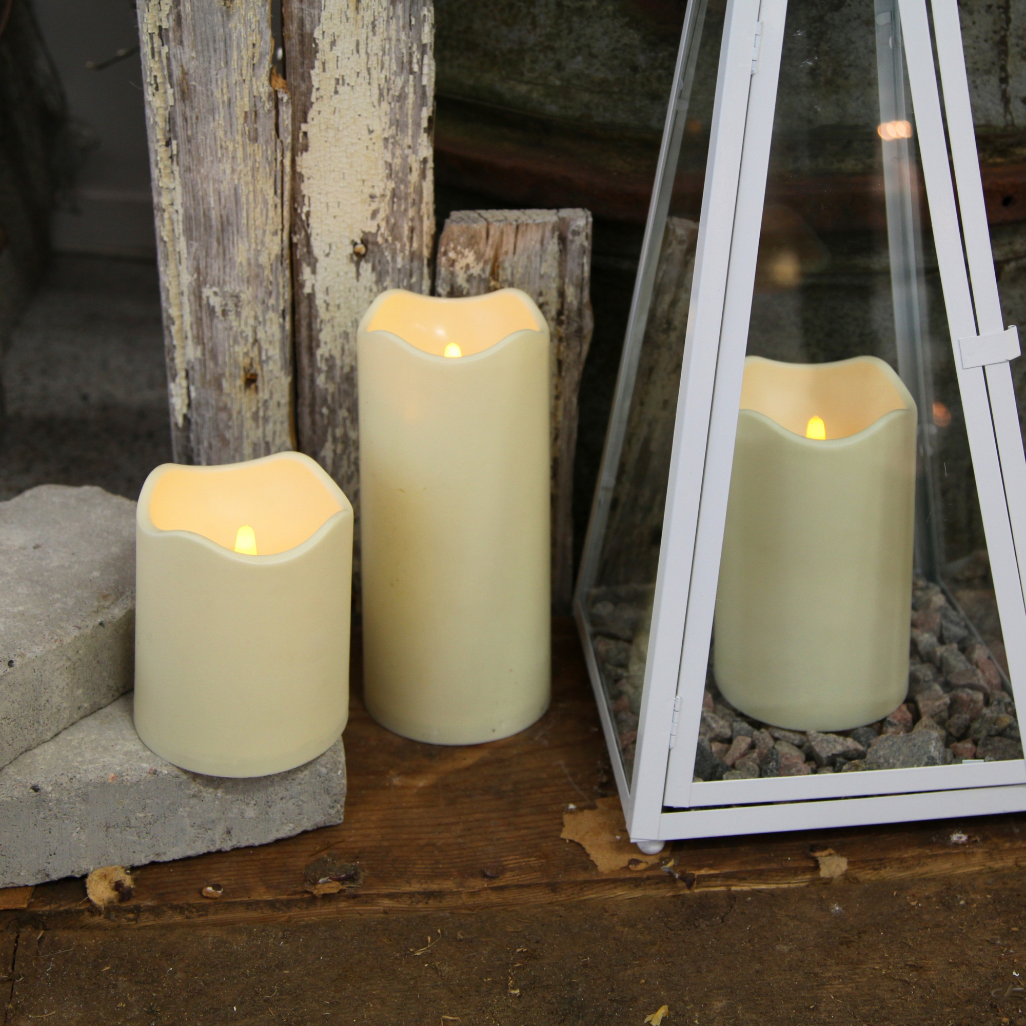 LEDBlockljusPaul Høyde: 23 cm