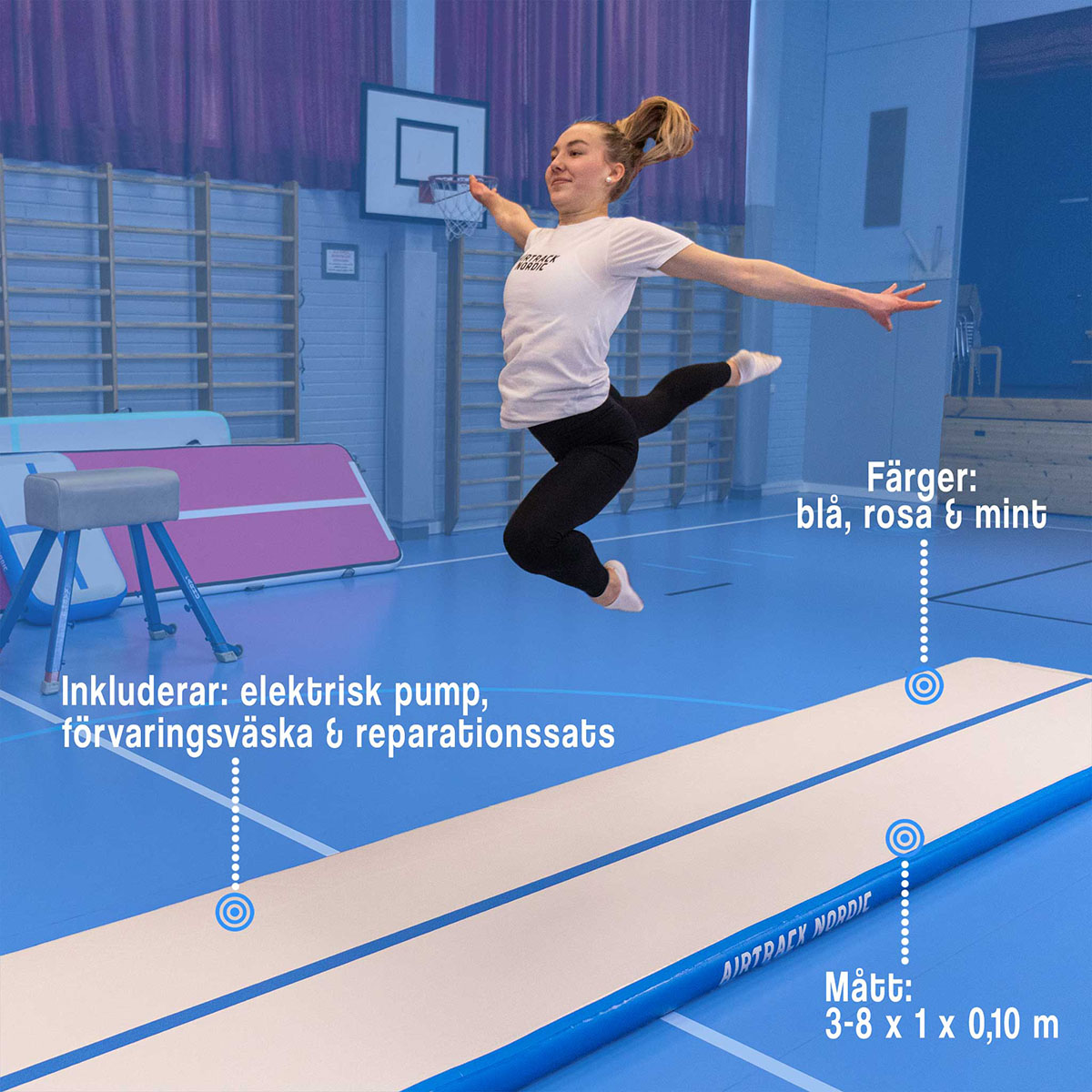 Treningsmatte AirTrack Nordic Standard