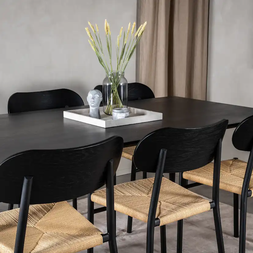 Spisegruppe Venture Home Dipp med 6stk Polly Stoler