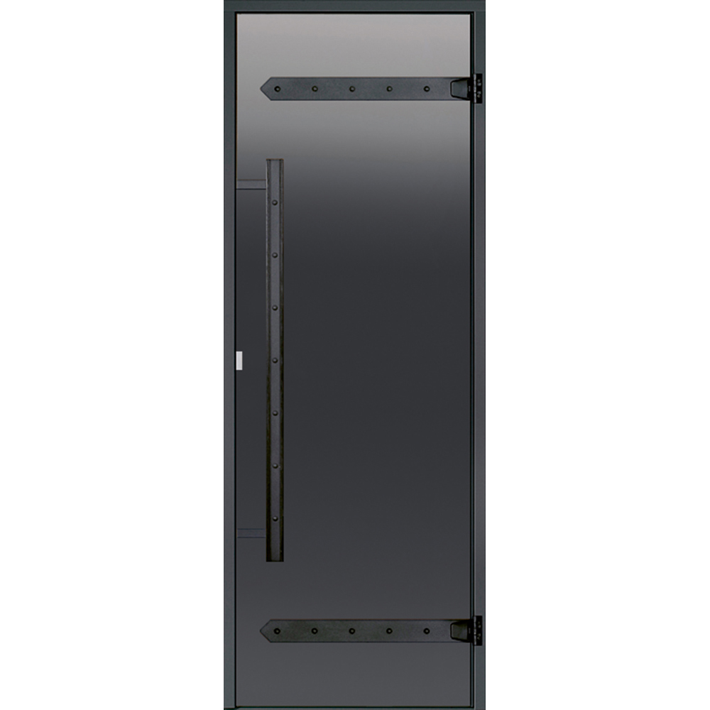 Badstudør Harvia Legend Røkgråmed Svart Furukarm 7x19