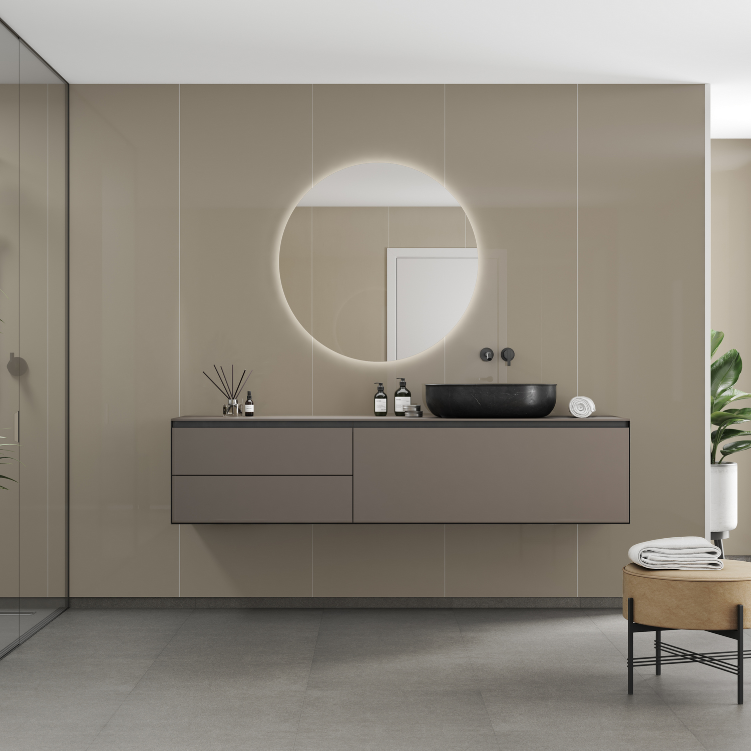 Baderomspanel Fibo 6233-M10 Beige