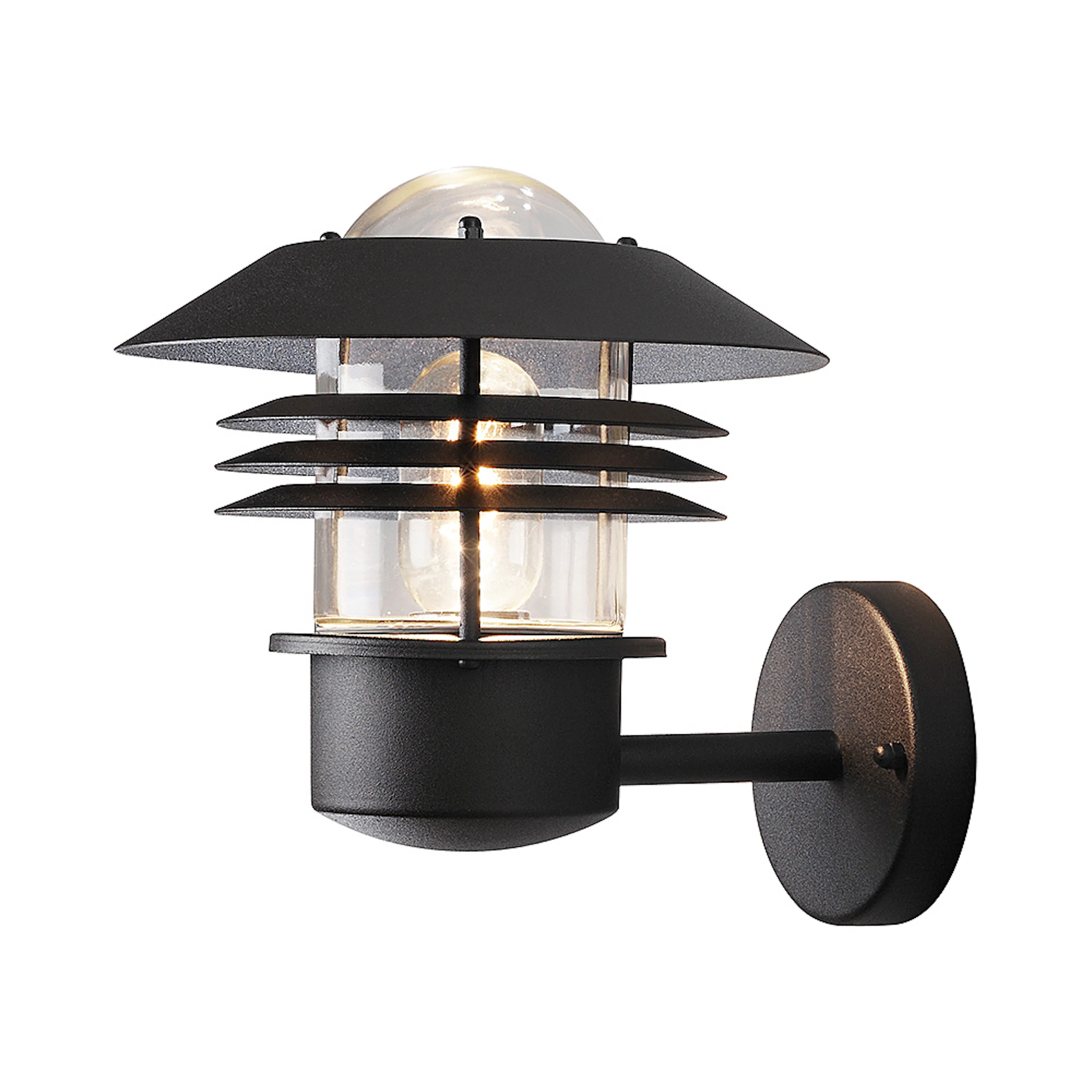 Vegglampe Gnosjö Konstsmide Modena Opp E27 Sort 21x25x23