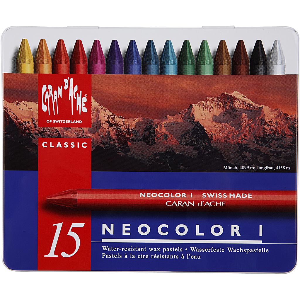 Fargekritt Creativ Company Neocolor i Ass Farger 10 cm 1 Pk