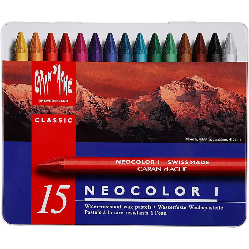 Fargekritt Creativ Company Neocolor i Ass Farger 10 cm 1 Pk