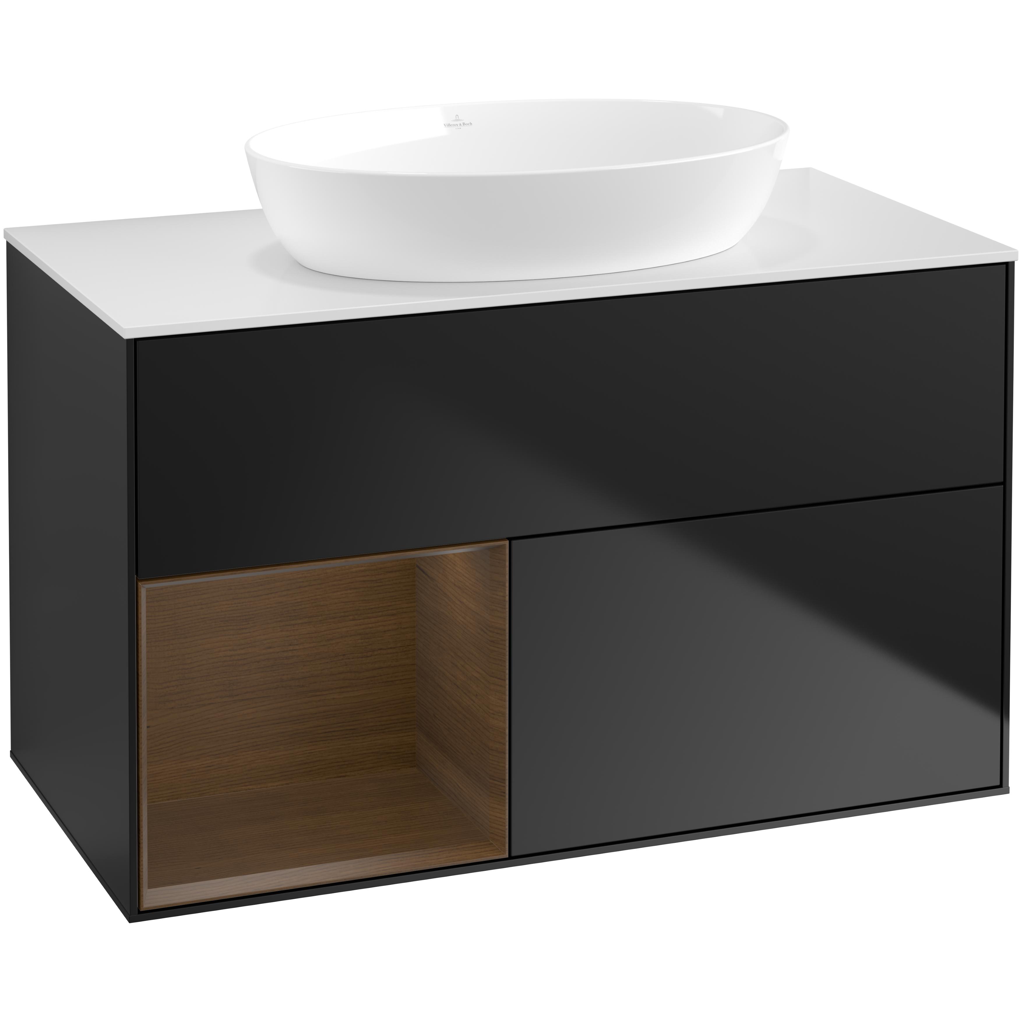 Tv&auml;ttst&auml;llssk&aring;p Villeroy & Boch Finion med 2 L&aring;dor Hylla och B&auml;nkskiva f&ouml;r Frist&aring;ende Tv&auml;ttst&auml;ll fr&aring;n Artis & Collaro