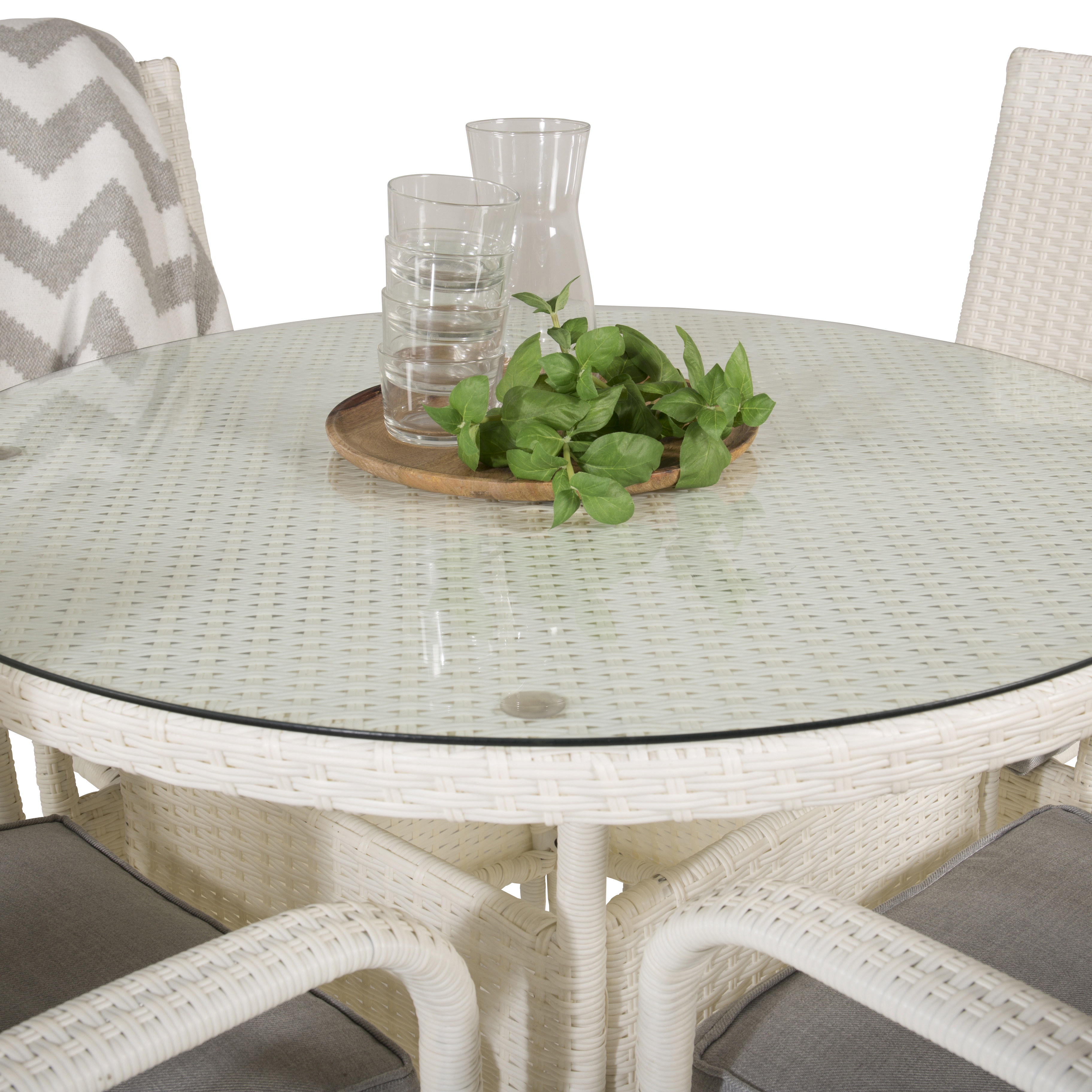 Spisegruppe Venture Home Virda Ø 90 med 4 Asta Stoler