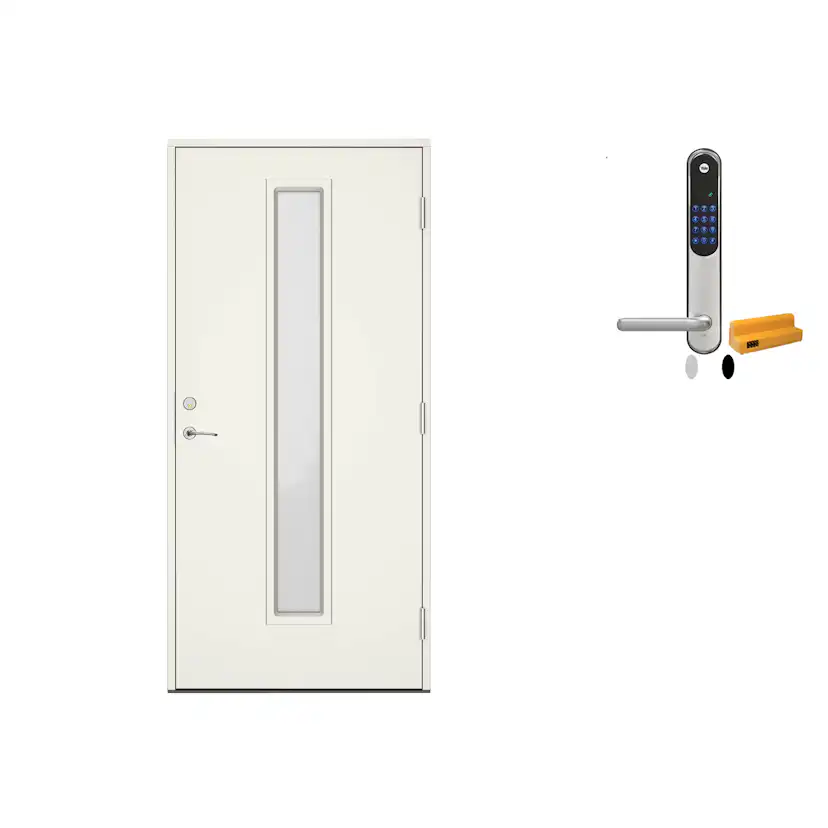 Ytterdør Swedoor Clever-Line+ Abisko med Yale Doorman Classic Home