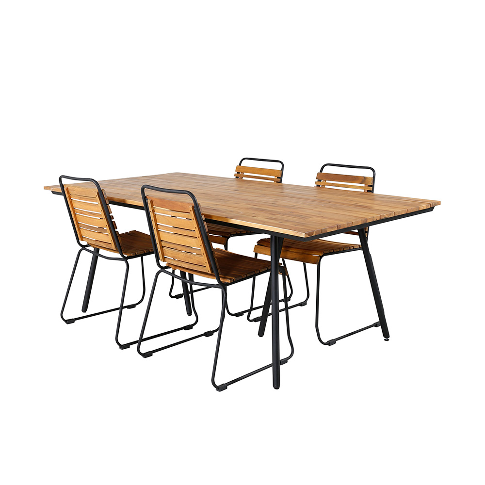Spisegruppe Venture Home Chane med 4 Billy Spisestoler