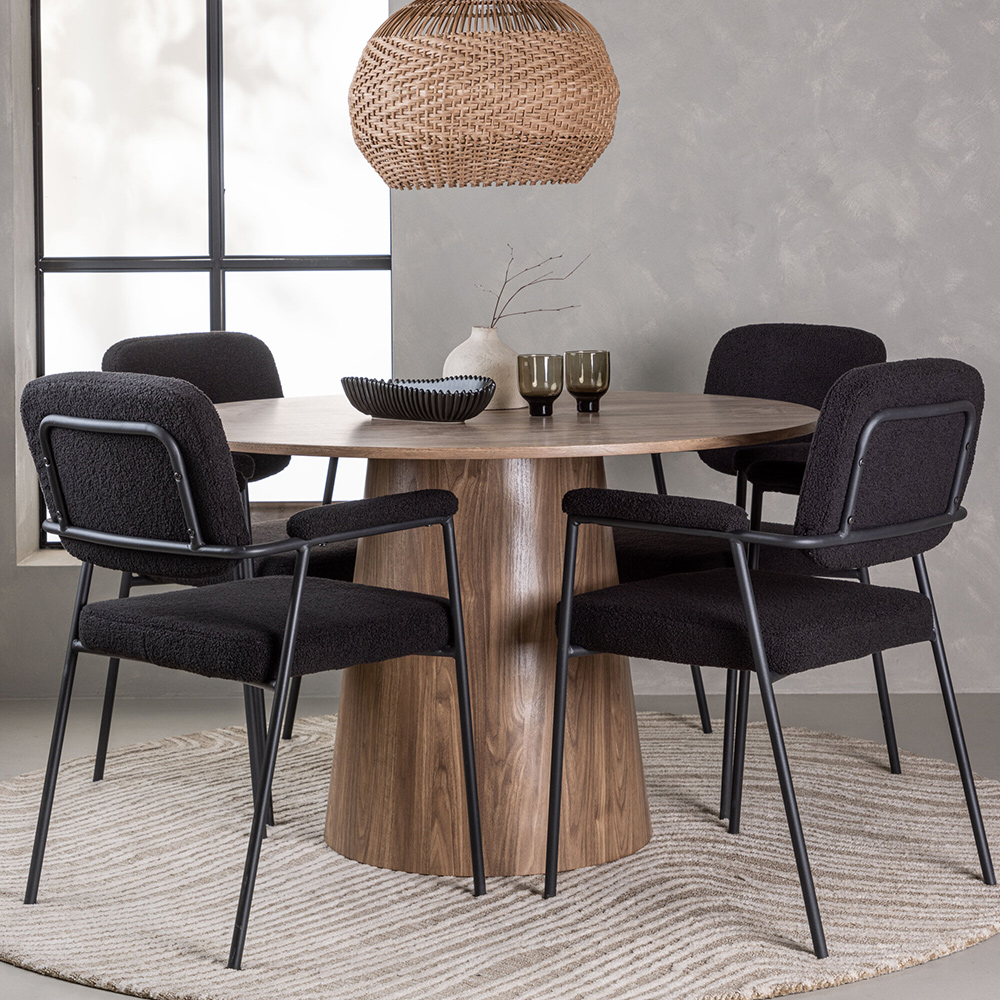 Spisegruppe Venture Home Lanzo med 4 Yesterday Stoler