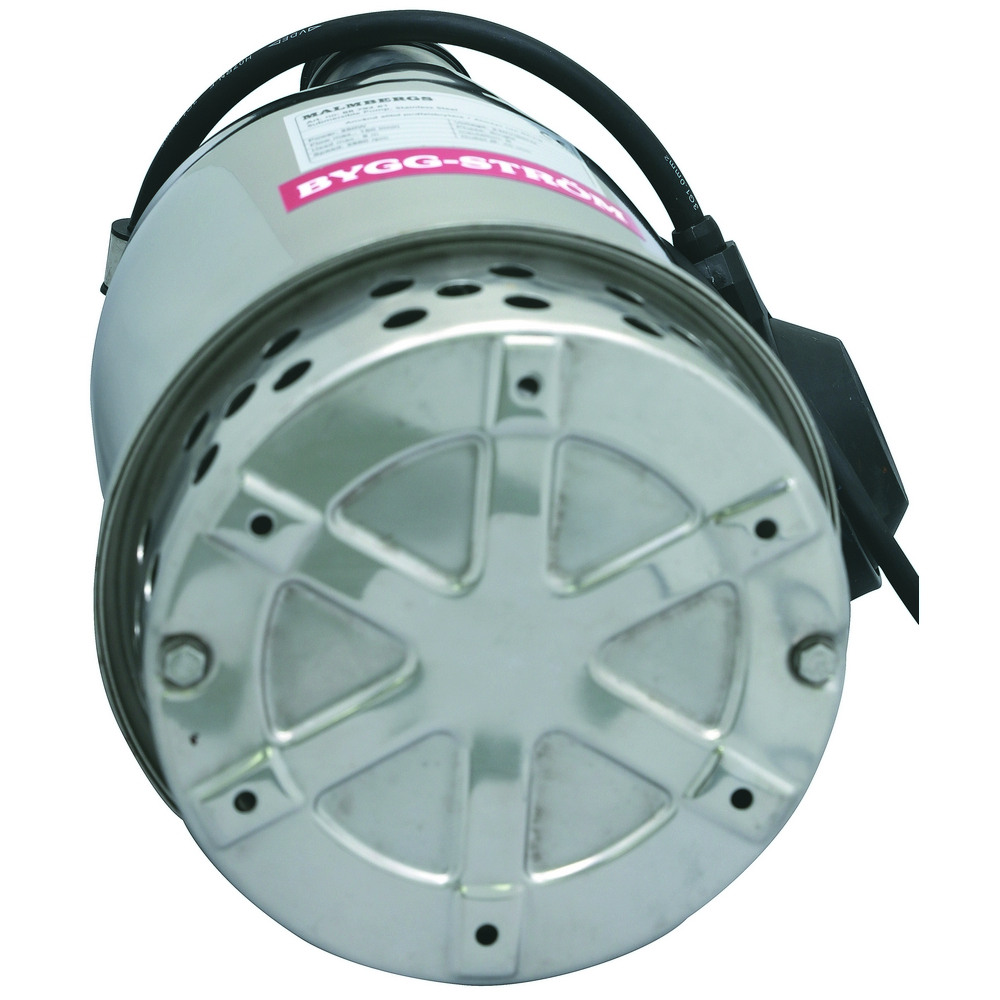 Lensepumpe Byggström Rustfri 150 l/min med Flottør