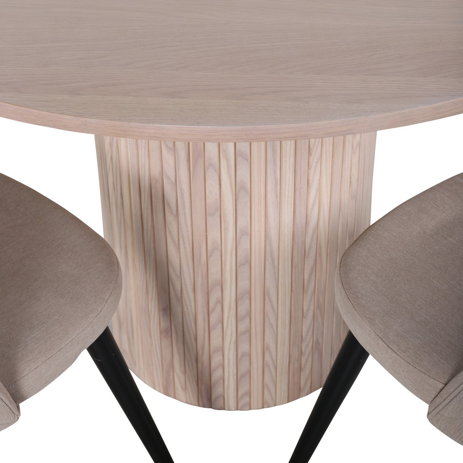 Spisegruppe Venture Home Bianca Rund med 4 Valentina Stitcthes Stoler Polyester