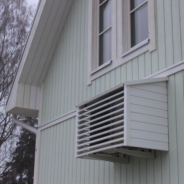 Edwin, heat pump cover Hvitmalt