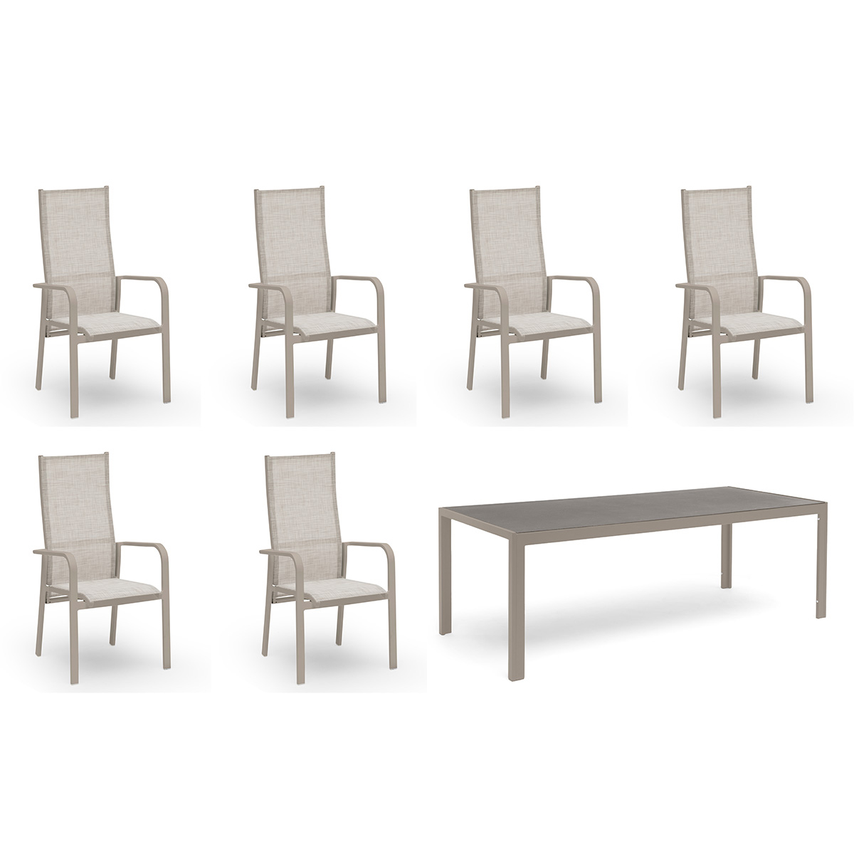 Spisegruppe Hage Hillerstorp Hånger 6stk Posisjonstoler med Hagebord 90x210 cm