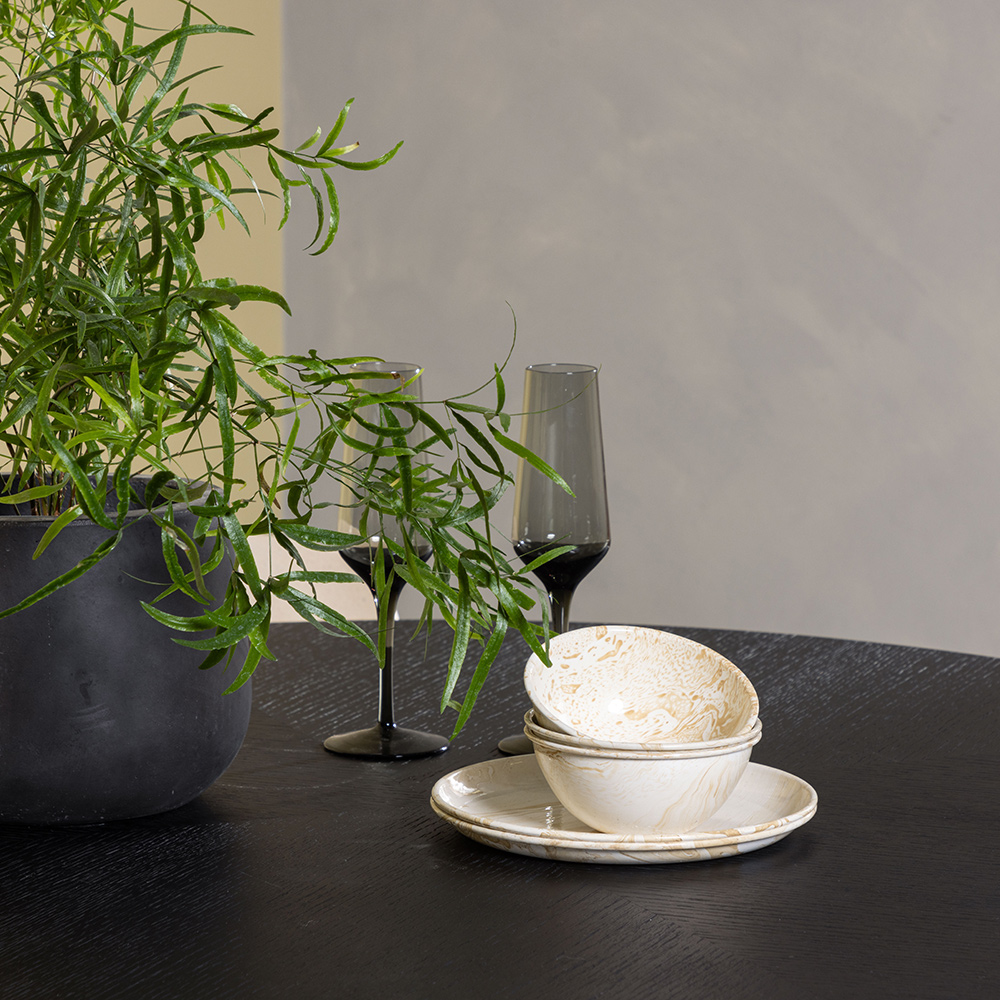Spisegruppe Venture Home Copenhagen Ø 115 cm med 4 Åstol Stoler