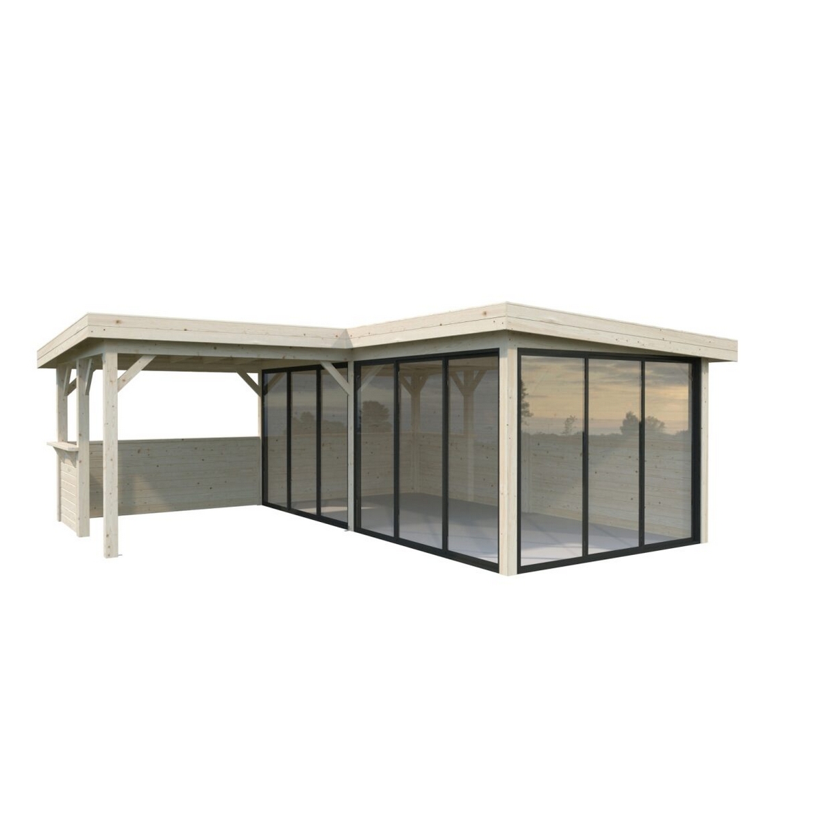 Hagestue Palmako Lenna 24,9 m2 Set 423 Slide