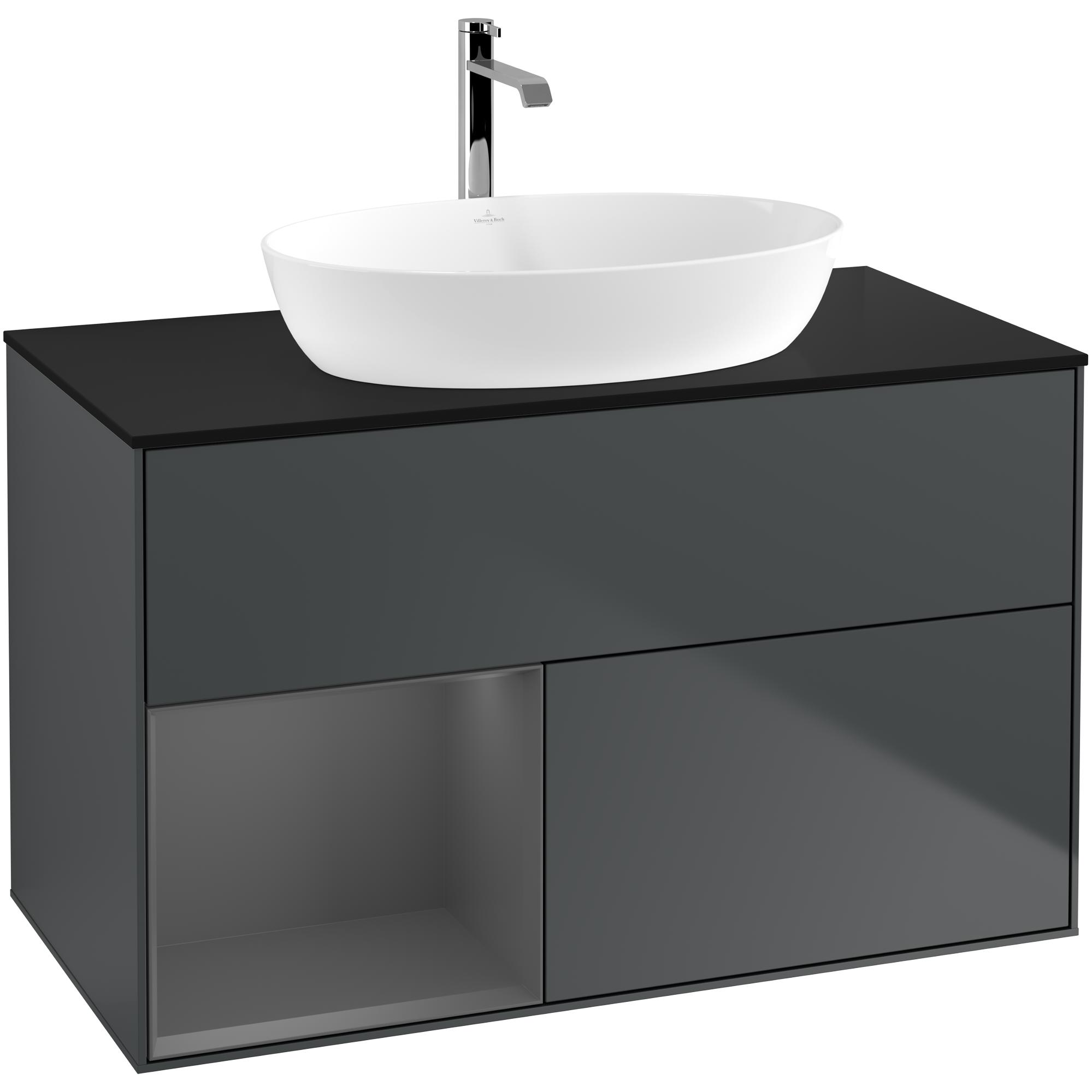 Tvättställsskåp Villeroy & Boch Finion med 2 Lådor Hylla och Bänkskiva för Fristående Tvättställ från Artis & Collaro