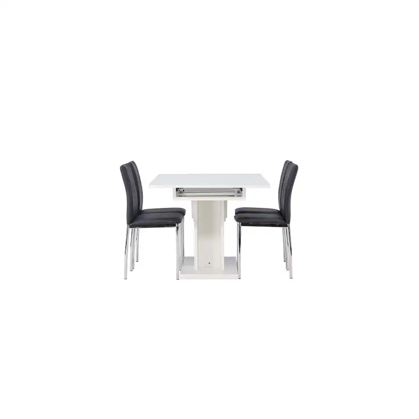 Spisegruppe Venture Home Pluto med 4 Lily Stoler