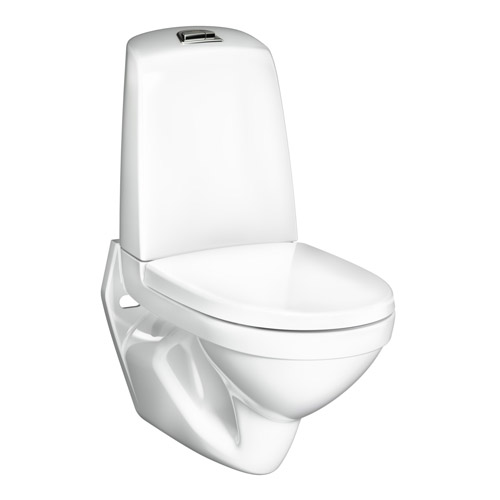 Vägghängd Toalettstol Gustavsberg Nautic 1522 Hygienic Flush | badrum - toalettstol - vagghangd-toalett | KakelKungen