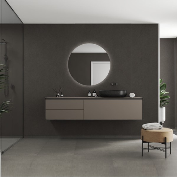 Baderomspanel Fibo 4003-M00 Grey Terrazzo