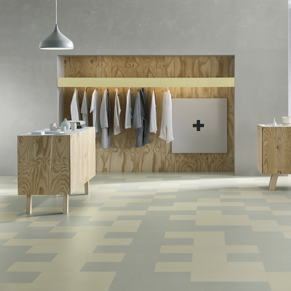 Linoleumgolv Forbo Marmoleum Click Silver Shadow 30x30 cm