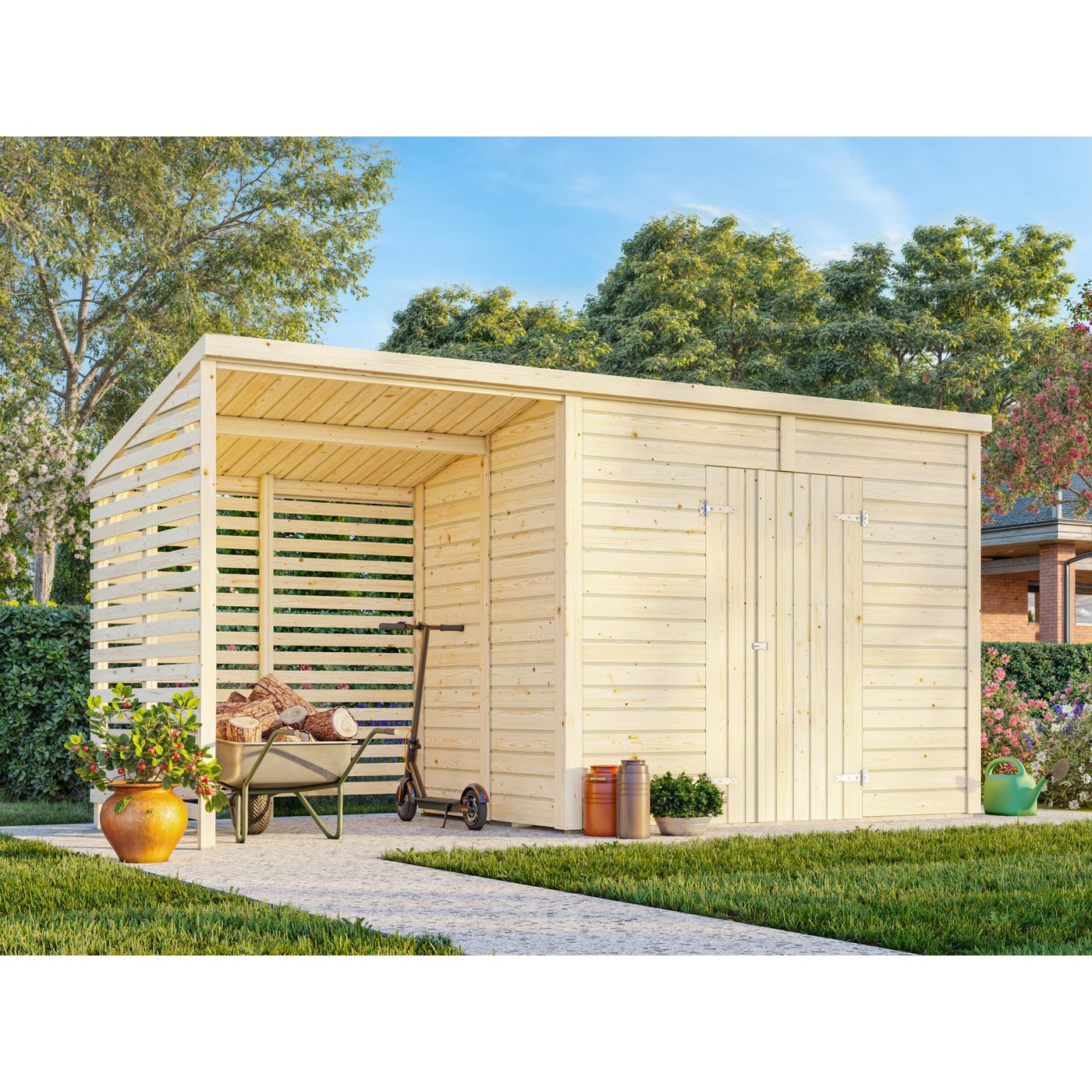 Redskapsbod Palmako Leif 4,5 + 2,9 m2