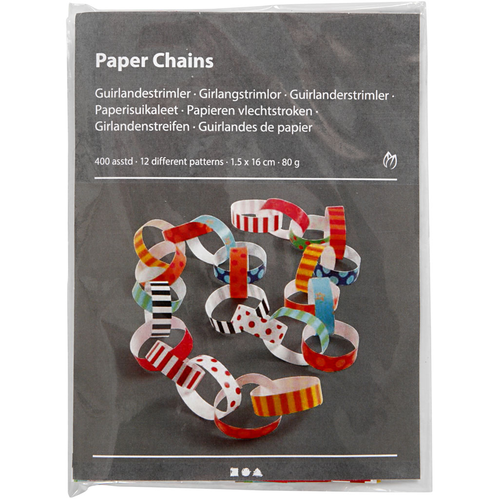 Girlangstrimler Creativ Company med Print 1 Pk
