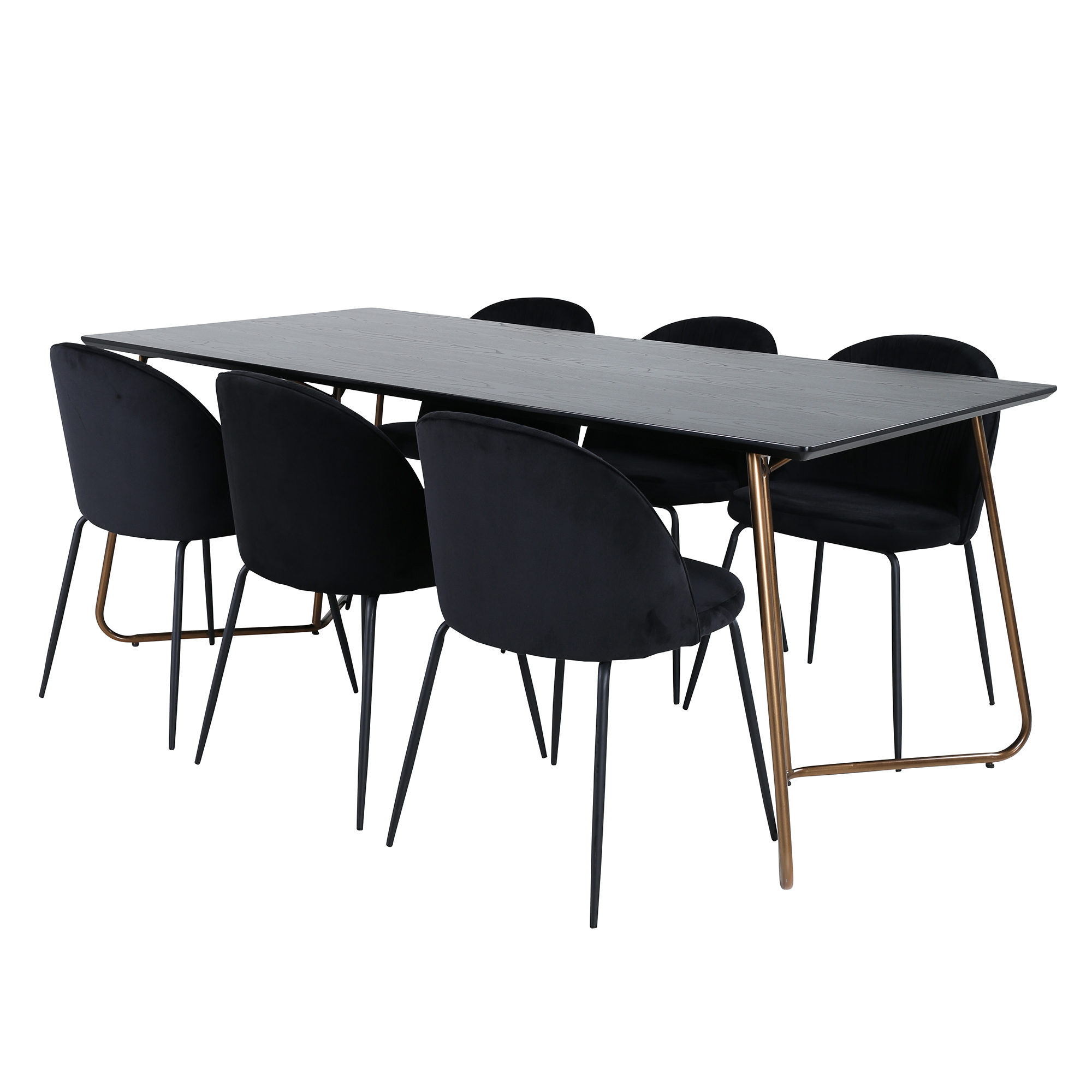 Spisegruppe Venture Home Annika med 6 Wrigley Stoler