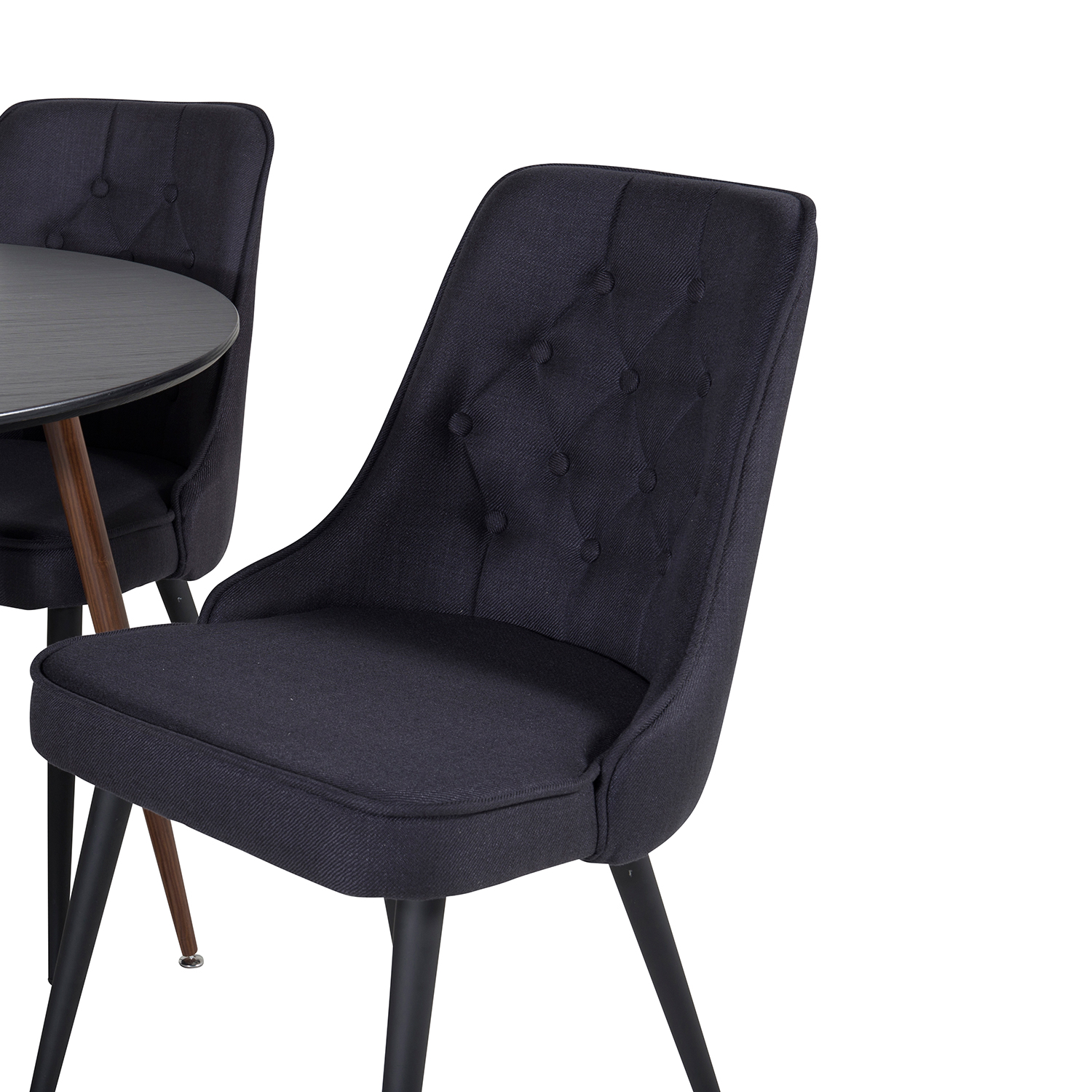 Spisegruppe Venture Home Plake med 4 Vera Stoler Polyester Rundt