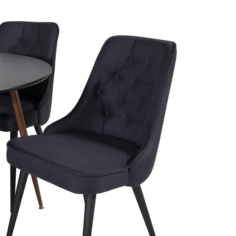 Spisegruppe Venture Home Plake med 4 Vera Stoler Polyester Rundt
