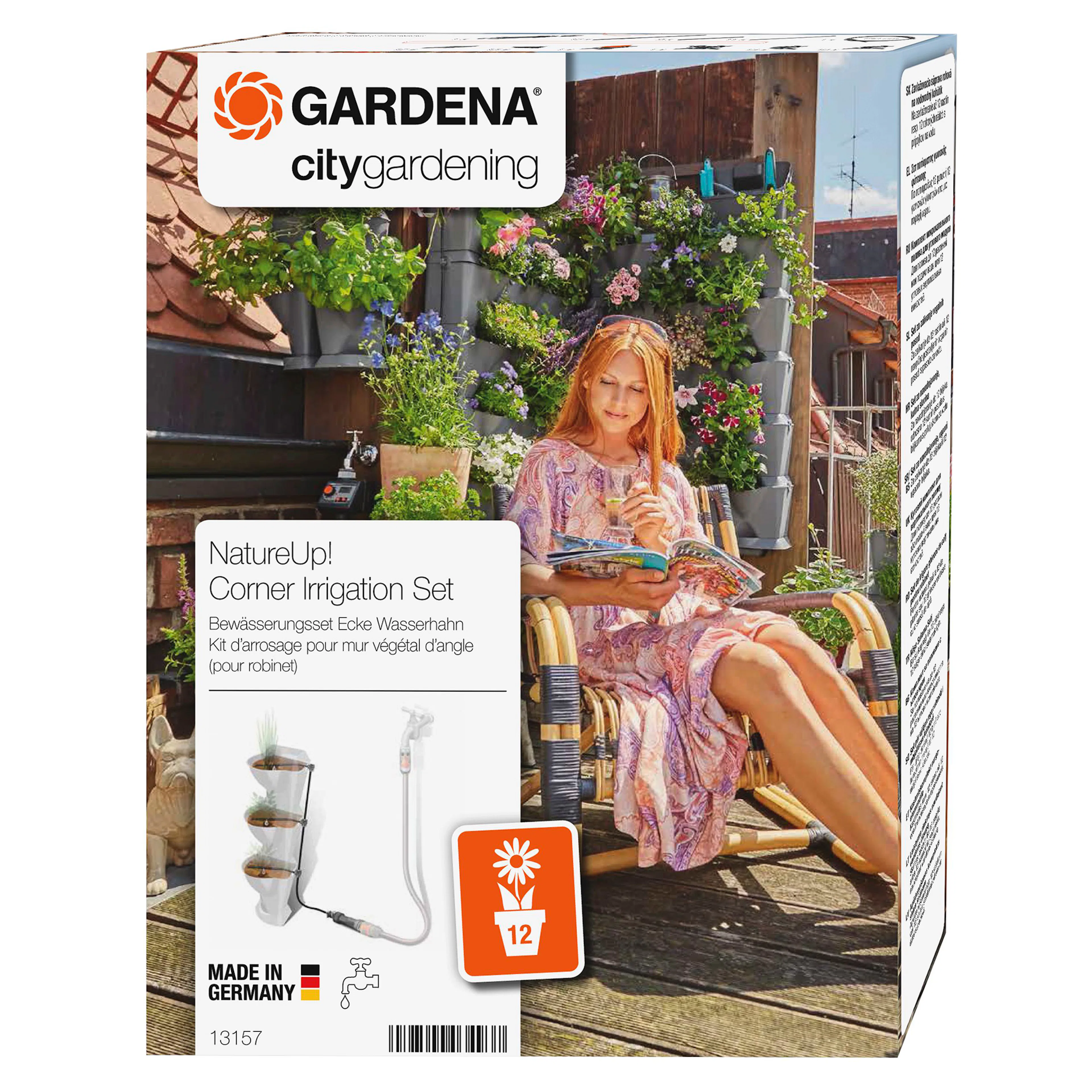 Vanningssett Gardena Nature Up! til Vertikale Planteholdere Hjørne