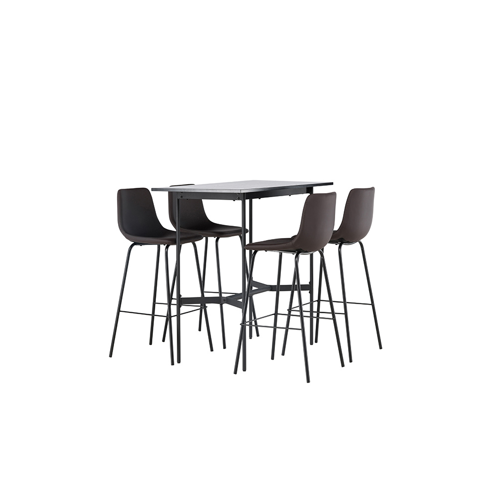 Spisegruppe Venture Home Rax med 4 stk Alexi Stoler
