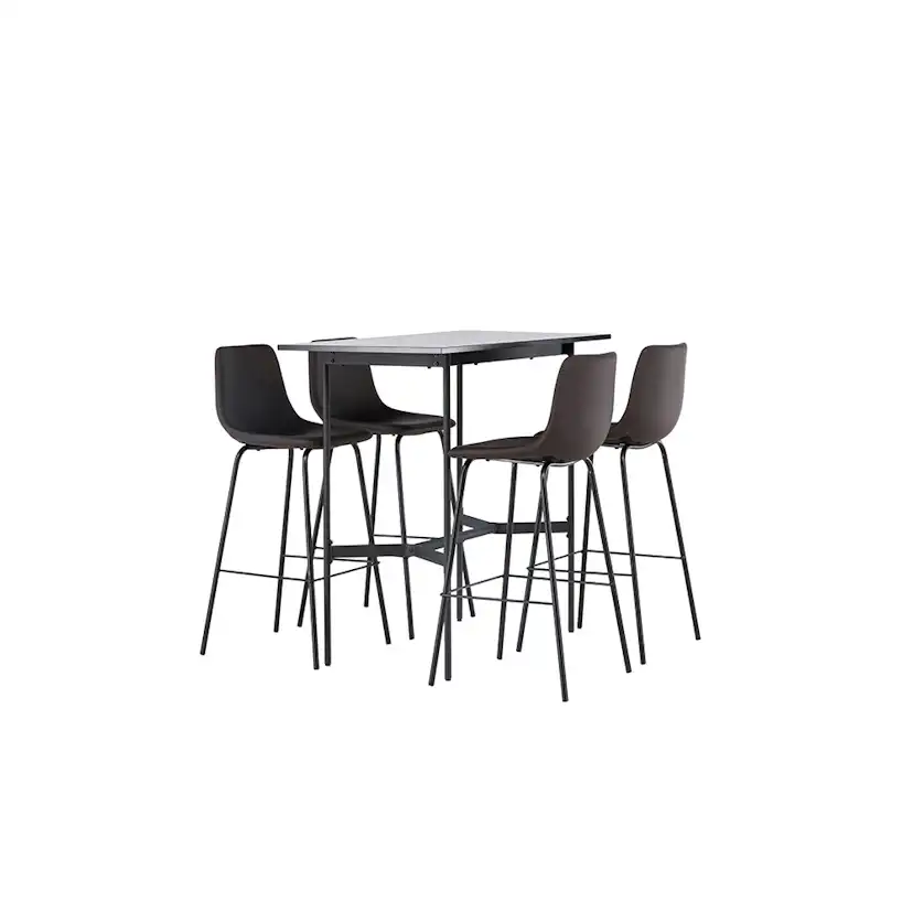 Spisegruppe Venture Home Rax med 4 stk Alexi Stoler
