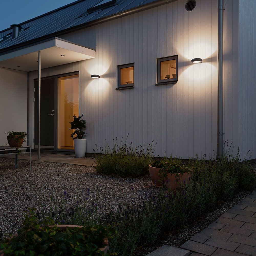 Vegglampe Gnosjö Konstsmide Rovigo 5W High Power LED Mørk Grå