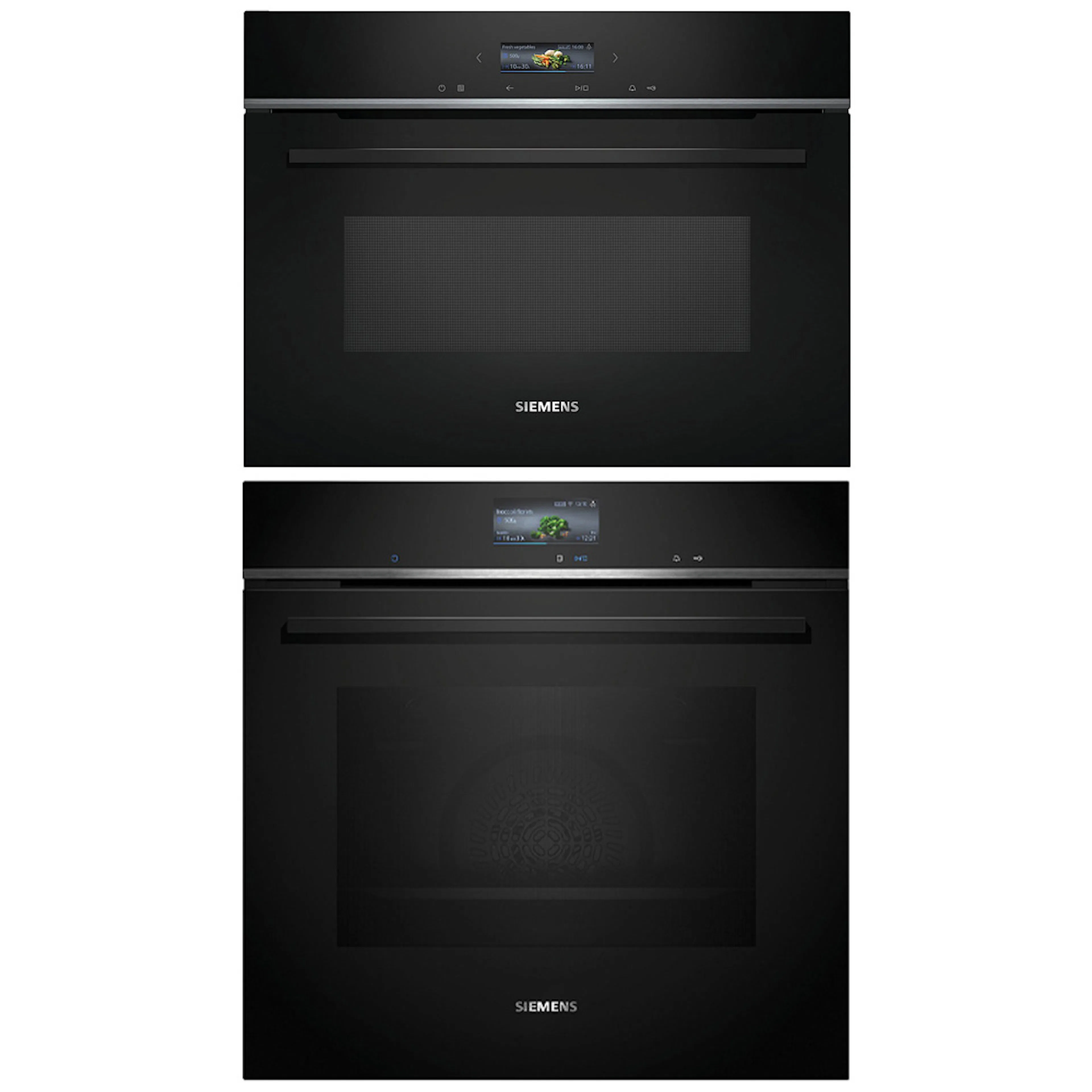 Ovn- og Mikrobølgepakke Siemens iQ700 HB776G3B2S + CE732GXB1 Med WiFi