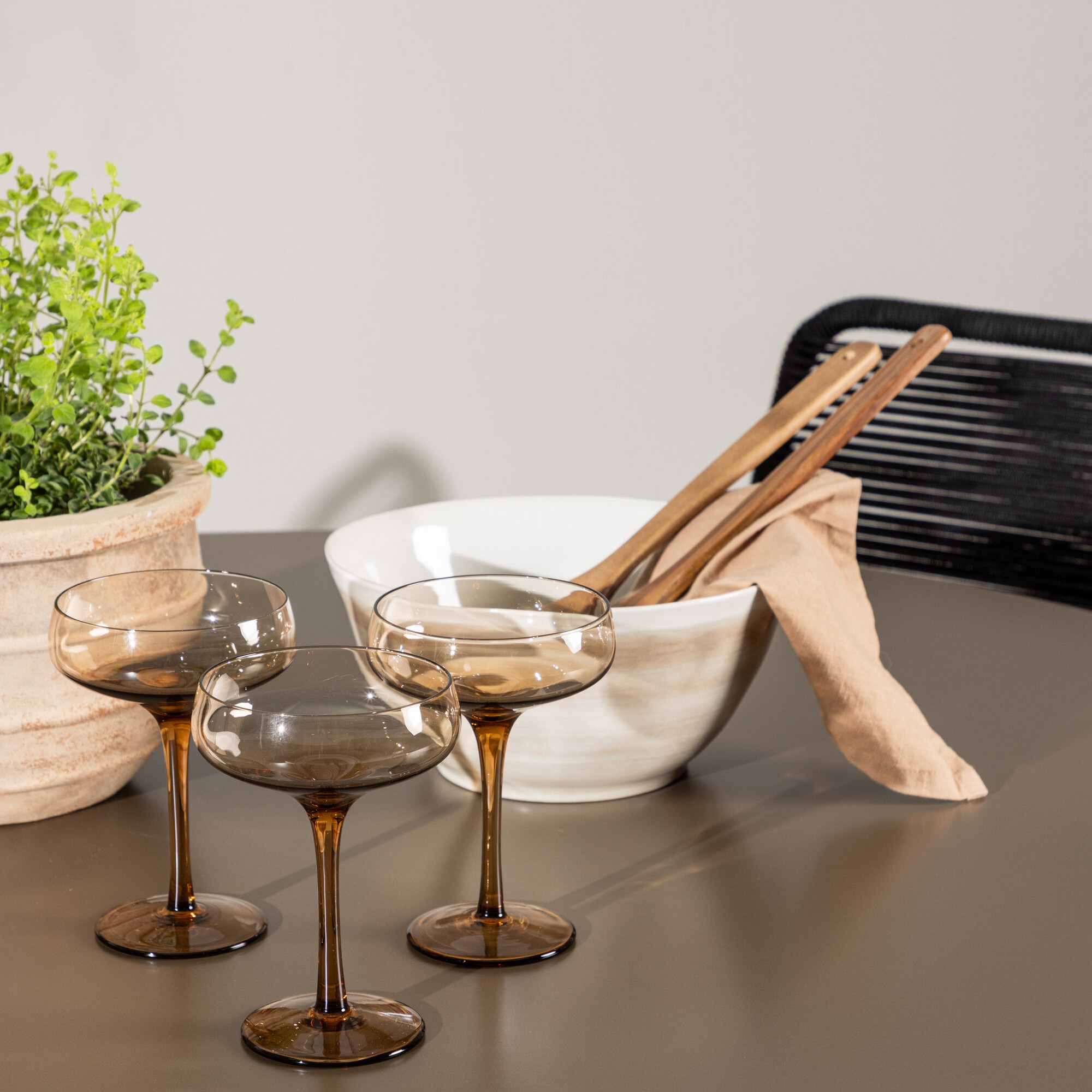 Hagegruppe Venture Home Santa Fe med 4 Lindos Lenestoler