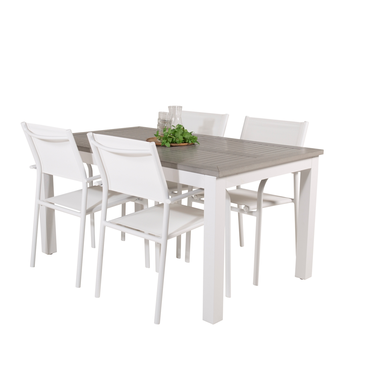 Spisegruppe Venture Home Aleyna 152/210 med 4 Siri Lenestoler
