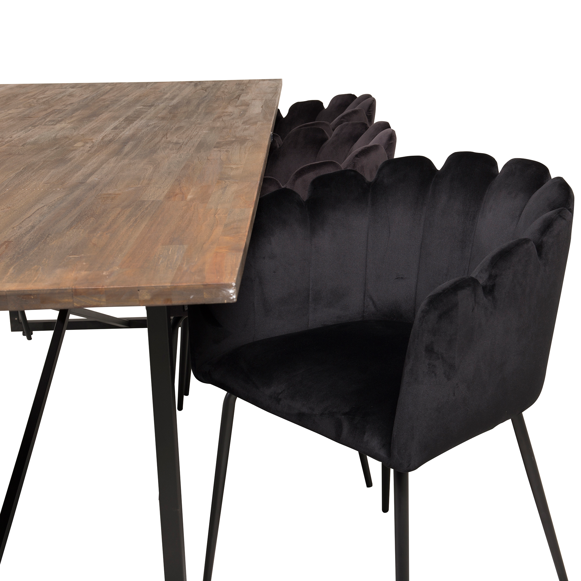 Spisegruppe Venture Home Peo med 6 Limhamn Stoler